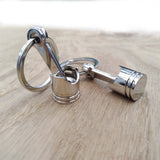 Metal Piston Keyring Automotive - CarbonTeq UK