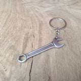 Metal Spanner Keyring Automotive Mechanic Keyring - CarbonTeq UK