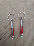 Metal Suspension Shock Keyring Automotive - CarbonTeq UK