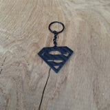 Superman Carbon Fibre Keyring - CarbonTeq UK