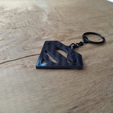 Superman Carbon Fibre Keyring - CarbonTeq UK