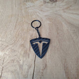 Tesla Carbon Fibre Keyring - CarbonTeq UK