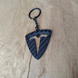 Tesla Carbon Fibre Keyring - CarbonTeq UK