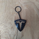 Tesla Carbon Fibre Keyring - CarbonTeq UK