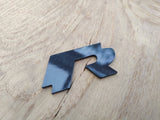 Volkswagen R Line Carbon Fibre Rear Badge / Emblem Replacement - CarbonTeq UK
