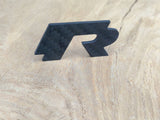 Volkswagen R Line Carbon Fibre Rear Badge / Emblem Replacement - CarbonTeq UK