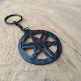 Yamaha Badge Carbon Fibre Keyring - CarbonTeq UK