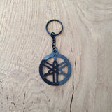 Yamaha Badge Carbon Fibre Keyring - CarbonTeq UK